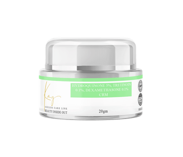 Hydroquinone 5%, Tretinoin 0.1%, Dexamethasone 0.1% Crm